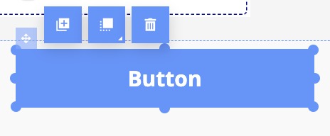 The button element, by default, is a blue square with a label until you customize it.