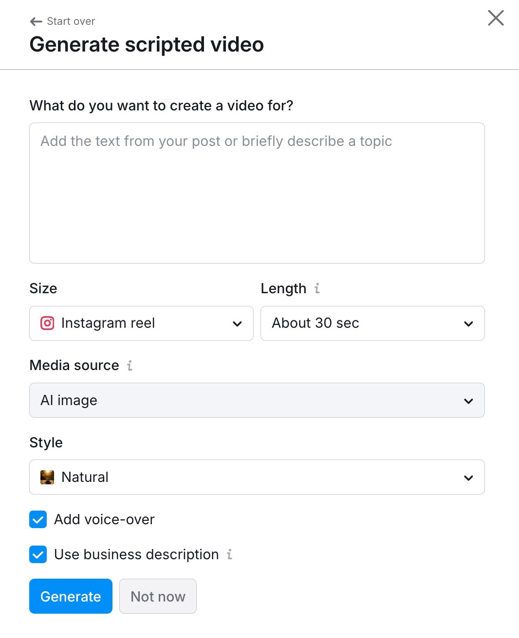 Generate multimedia content for social media image 34